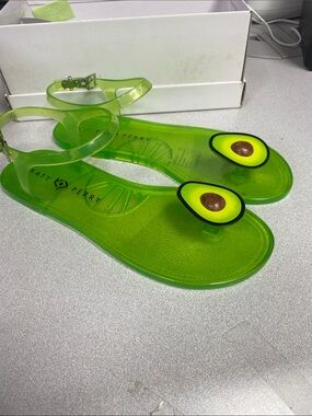 Katy Perry Collections Green Avocado Jelly Sandals